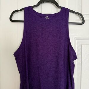Beyond Yoga Deep Purple Scoop Neck Tank Top